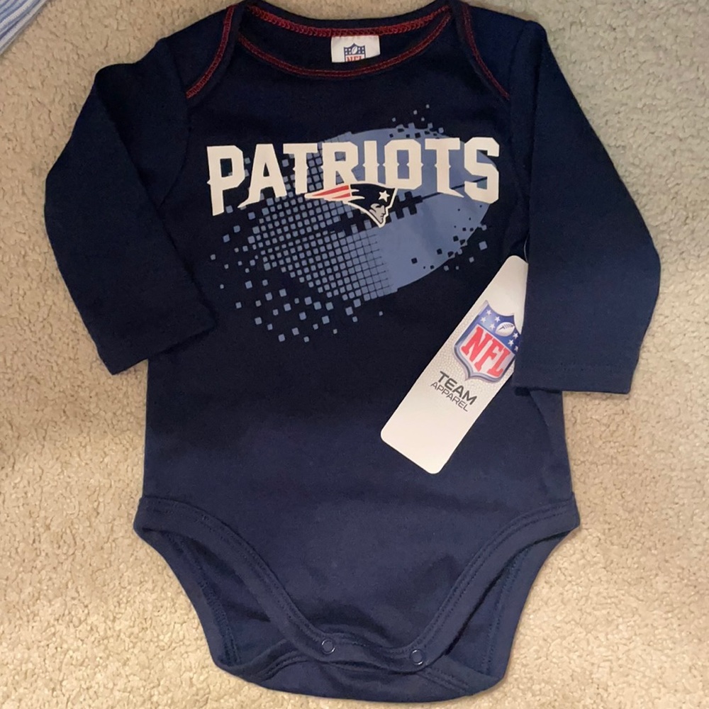 Patriots Long Sleeve Onesie
